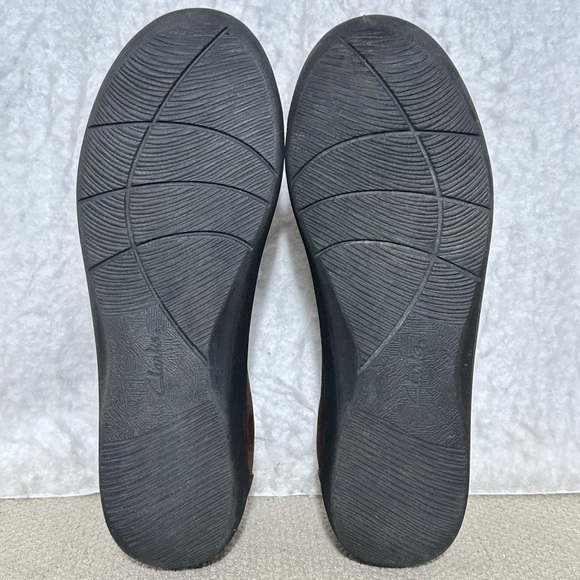 Clarks Cloudsteppers Womens Brown Sillian Jetay SlipOn Comfort Loafer Shoes SZ 7 - Picture 8 of 11